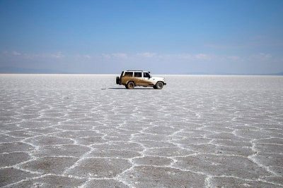 salt lake maranjab Maranjab Desert Iran
