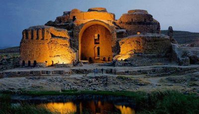 سفر به کاخ اردشیر ساسانی و بازدید نقش برجسته ها