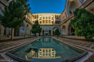 معماری خانه طباطبایی کاشان